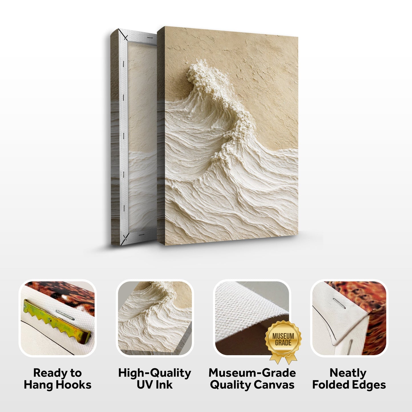 Modern Neutral Mountain Canvas Wall Art