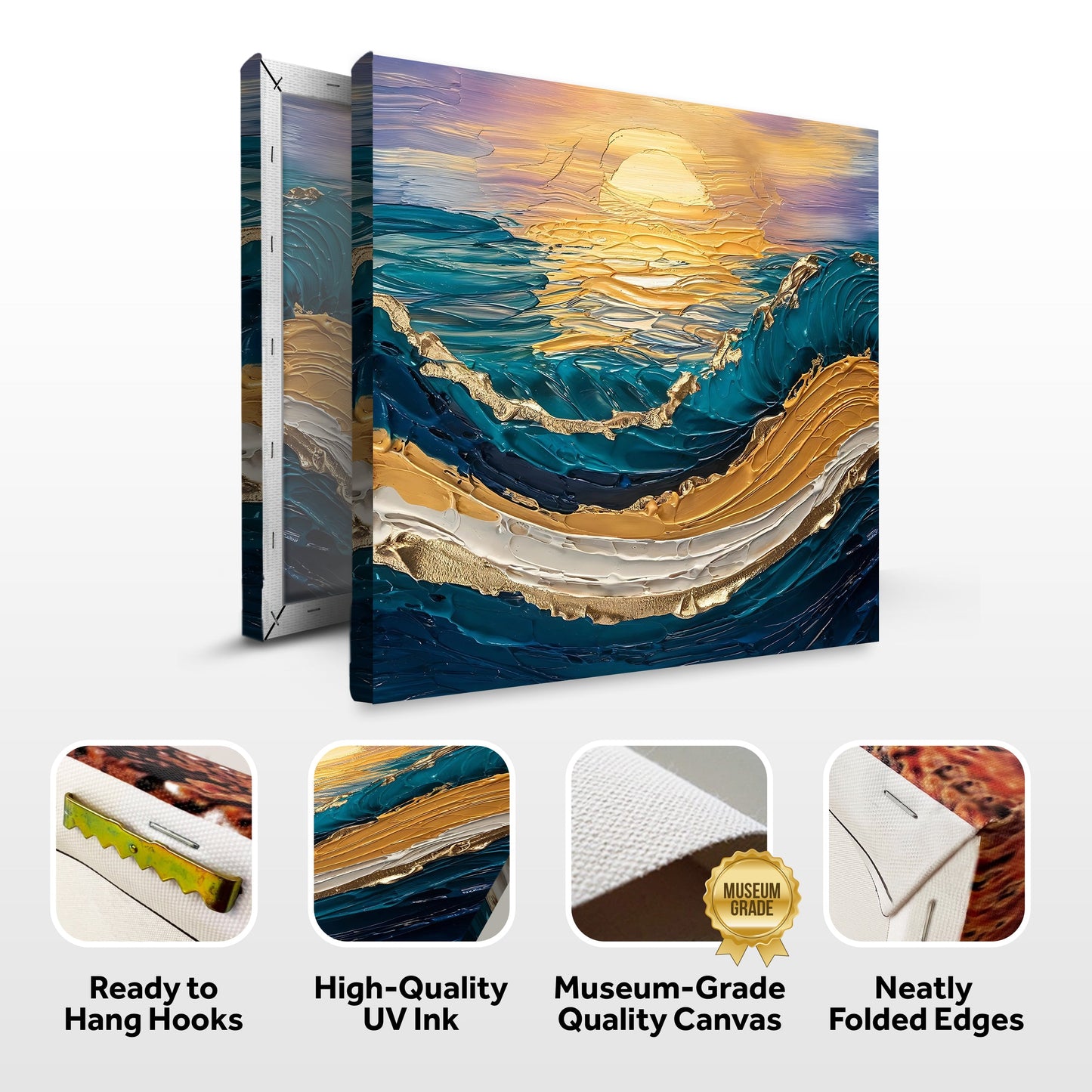 Golden Hour Canvas Wall Art - Landscape Nature Print