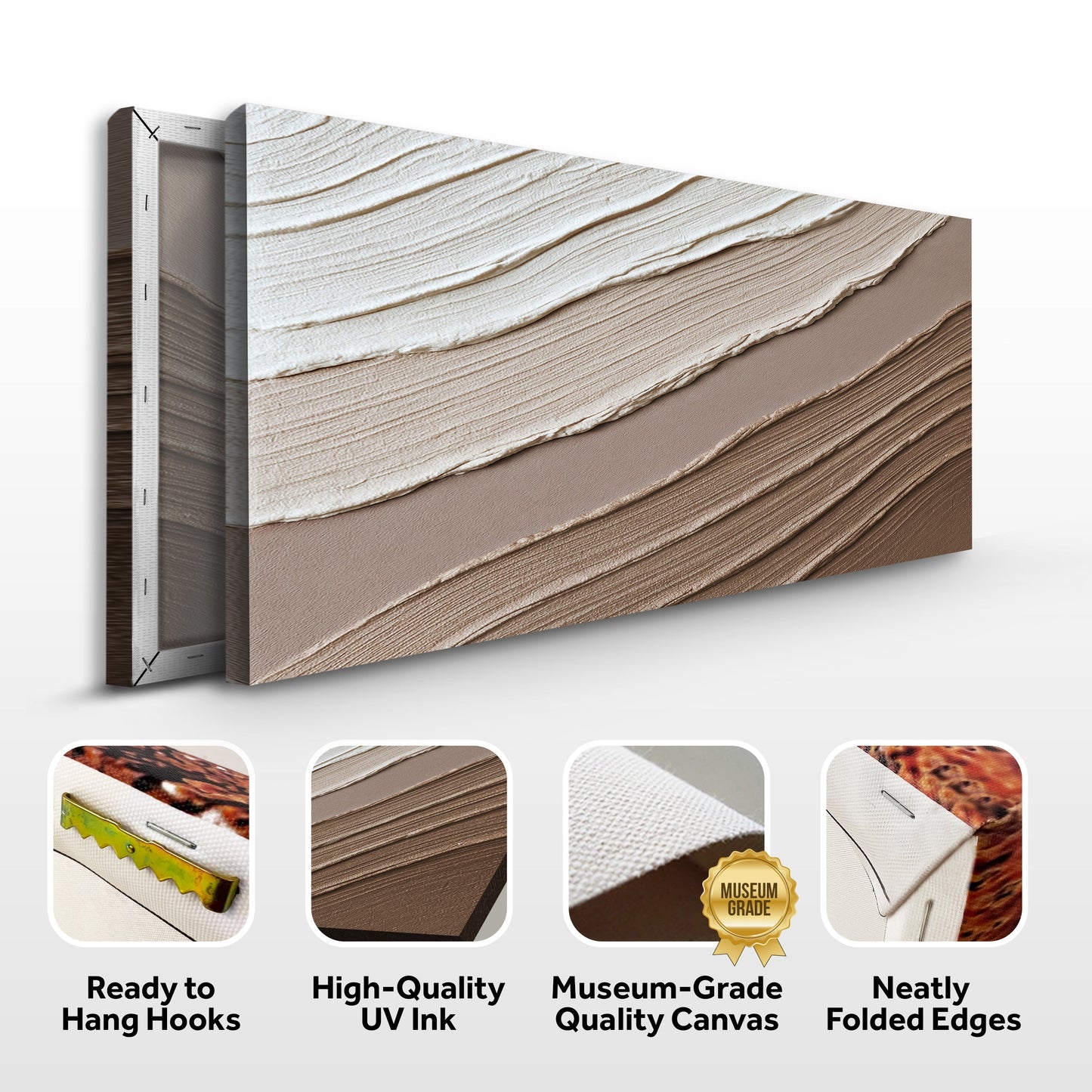 Minimalist Wide-Format Abstract Canvas Wall Art