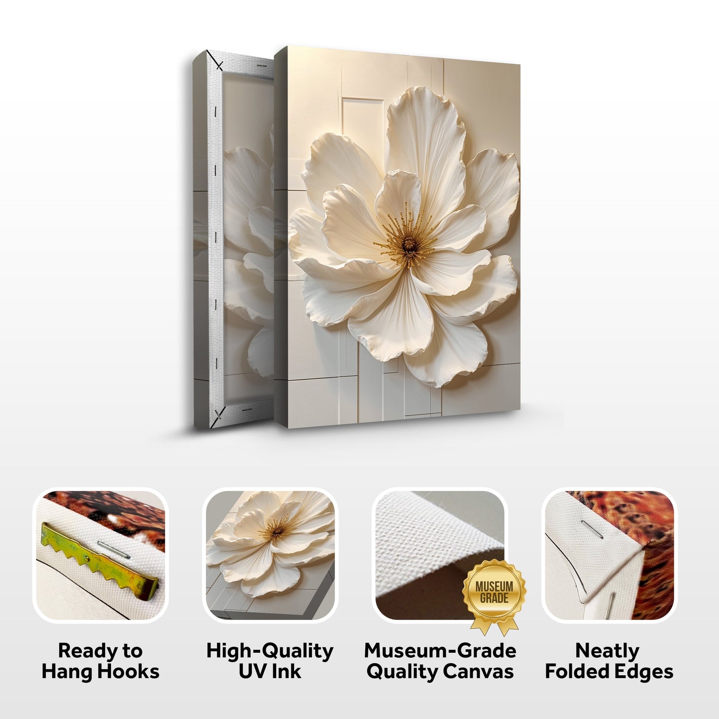 Bloom Essence Floral Canvas Wall Art