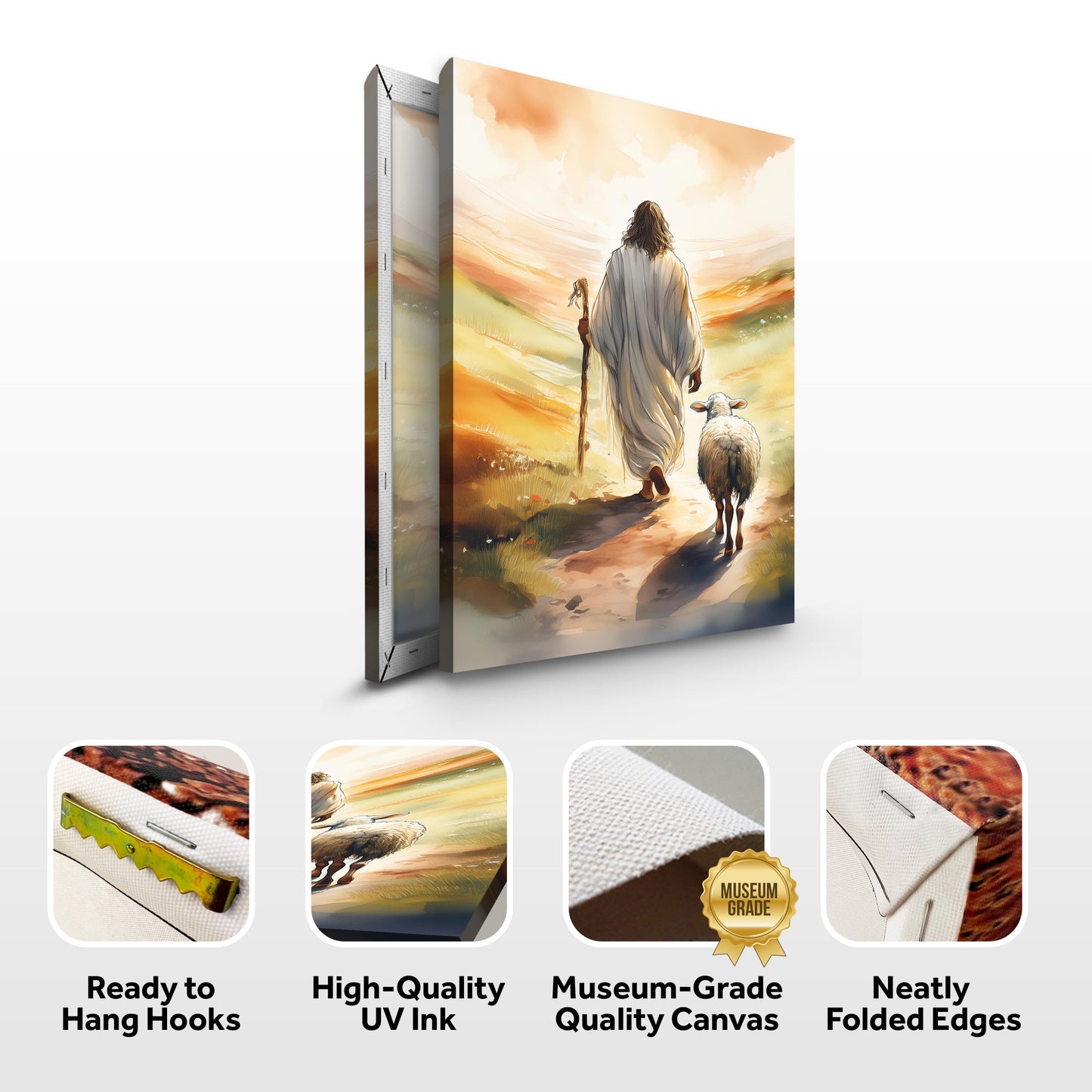 Parable of the Lost Sheep Faith Canvas Wall Art