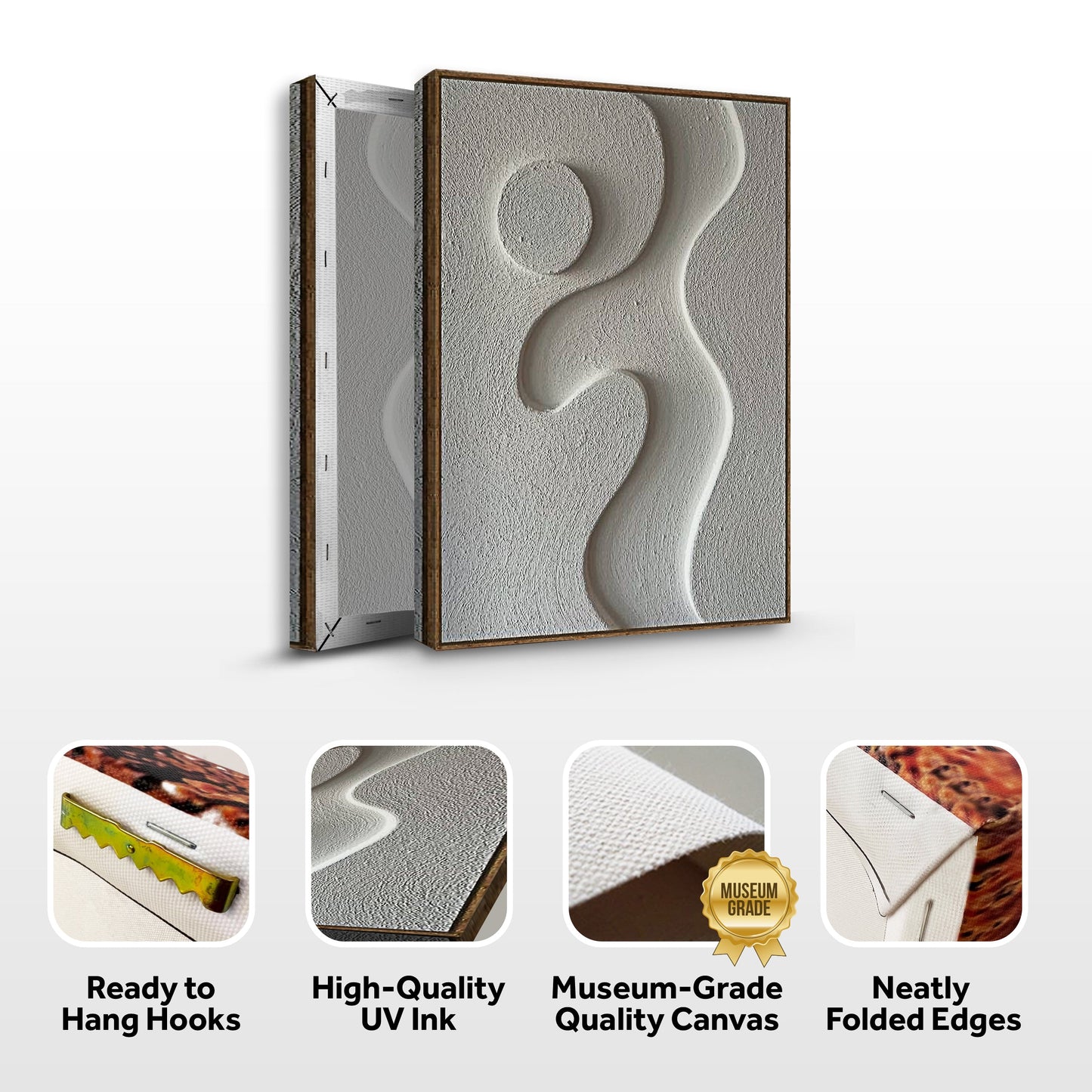 Midcentury Curves Abstract Canvas Wall Art