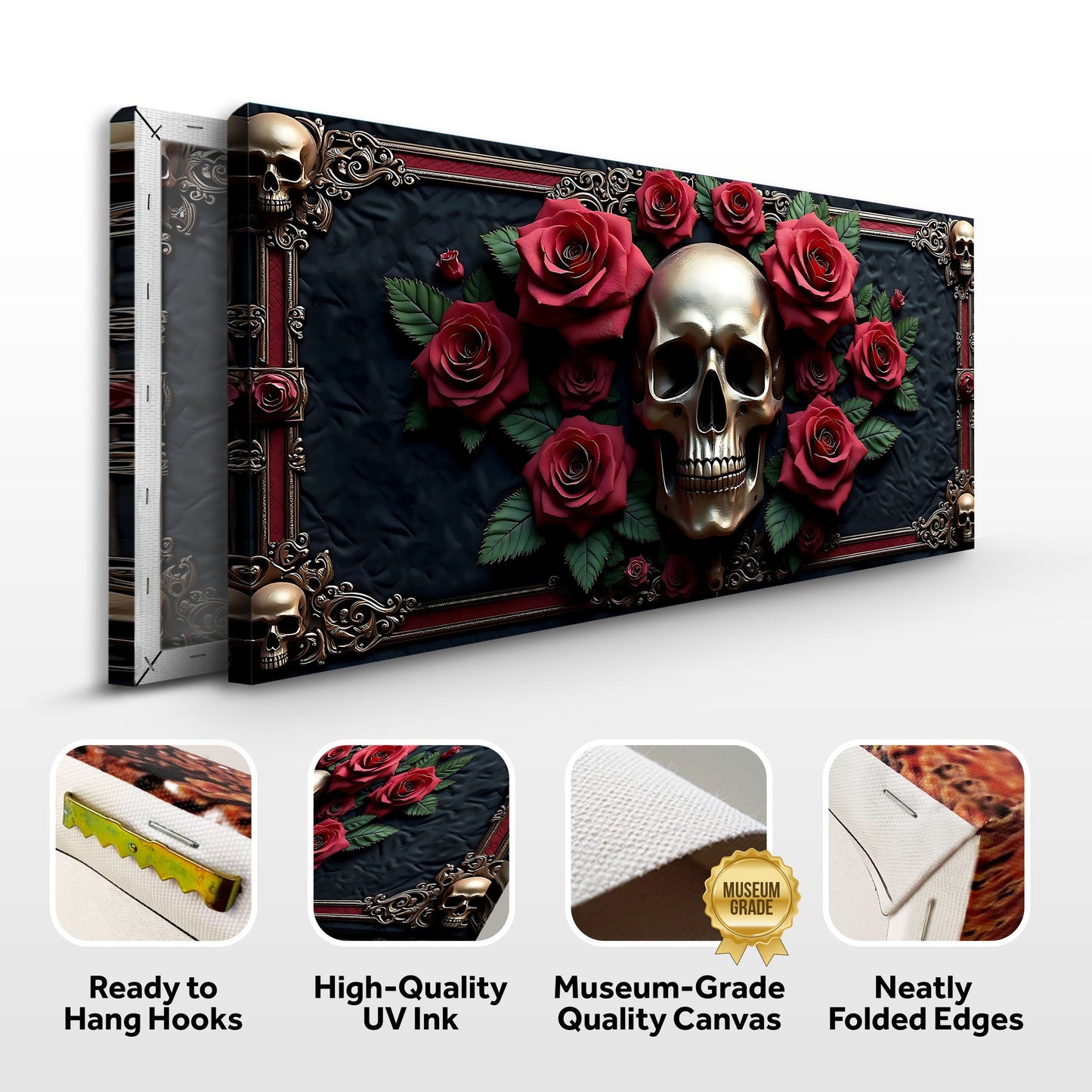 3D Vintage Skull Wall Art Decor