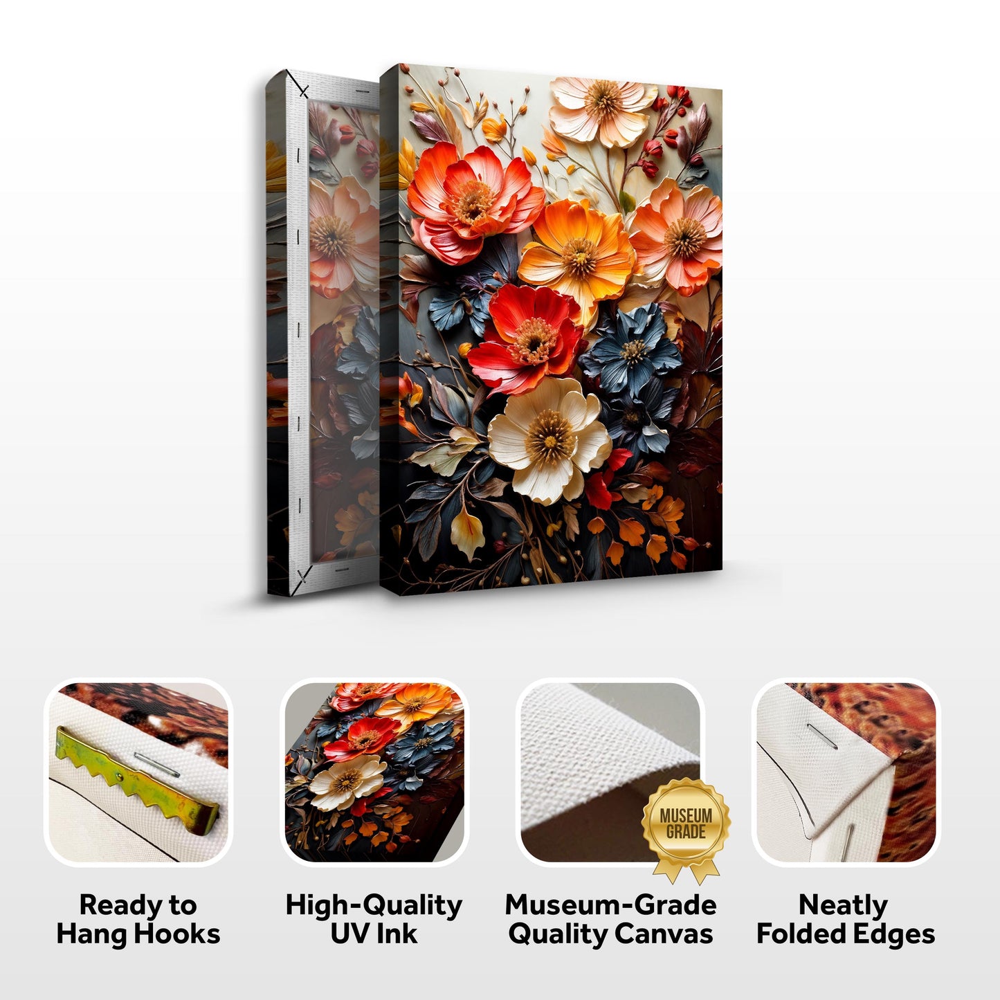 Blooming Garden Rhapsody Floral Canvas Wall Art