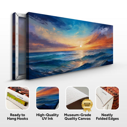 Waterscape Abstract Canvas Wall Art XIII