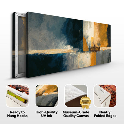 Abstract Geometric Lines Canvas Wall Art