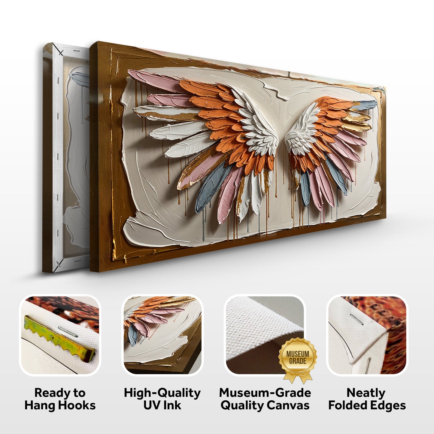 Angelic Wings Canvas Wall Art