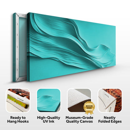 Turquoise Minimalist Canvas Wall Art