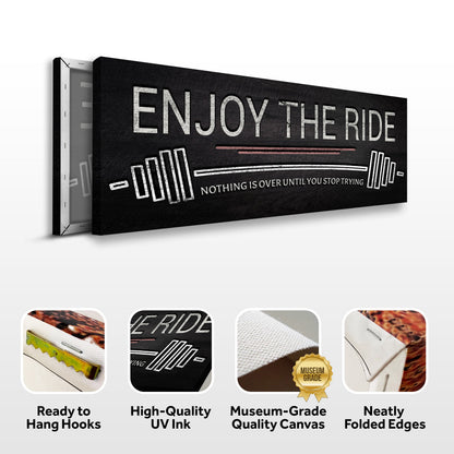 Enjoy The Ride Gym Canvas Wall Art