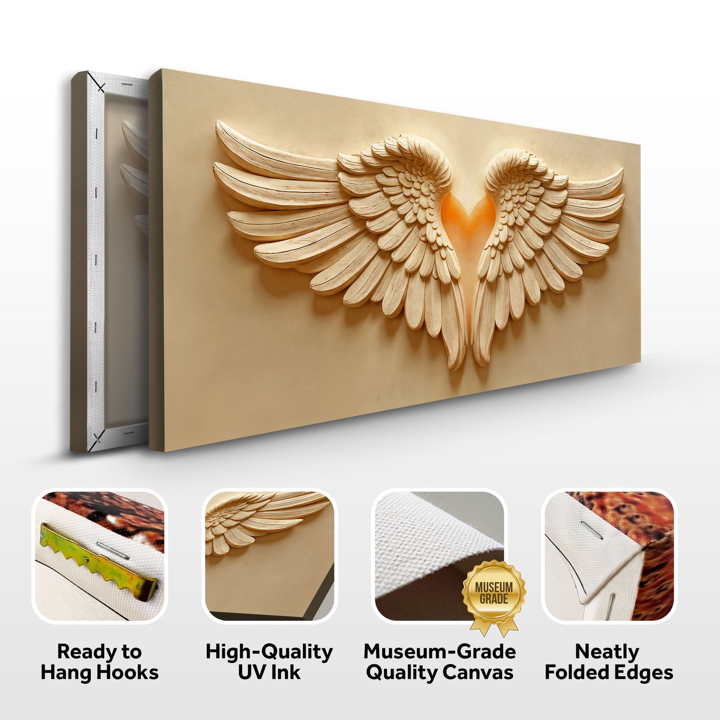 Wings of Devotion Canvas Wall Art