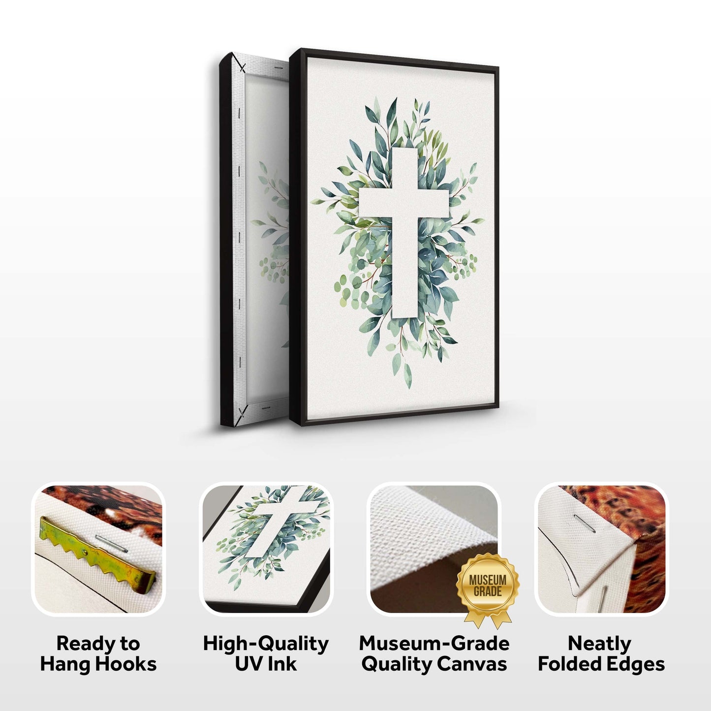 Evergreen Cross Faith Canvas Wall Art