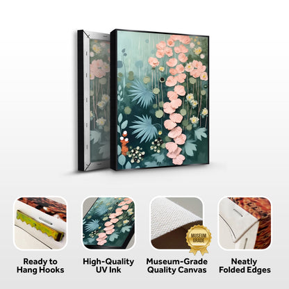 Secret Garden Floral Canvas Wall Art II