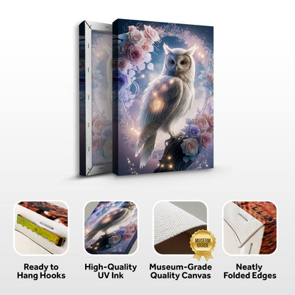 3D Owl Canvas Wall Art