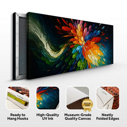 Cosmic Burst Abstract Canvas Wall Art