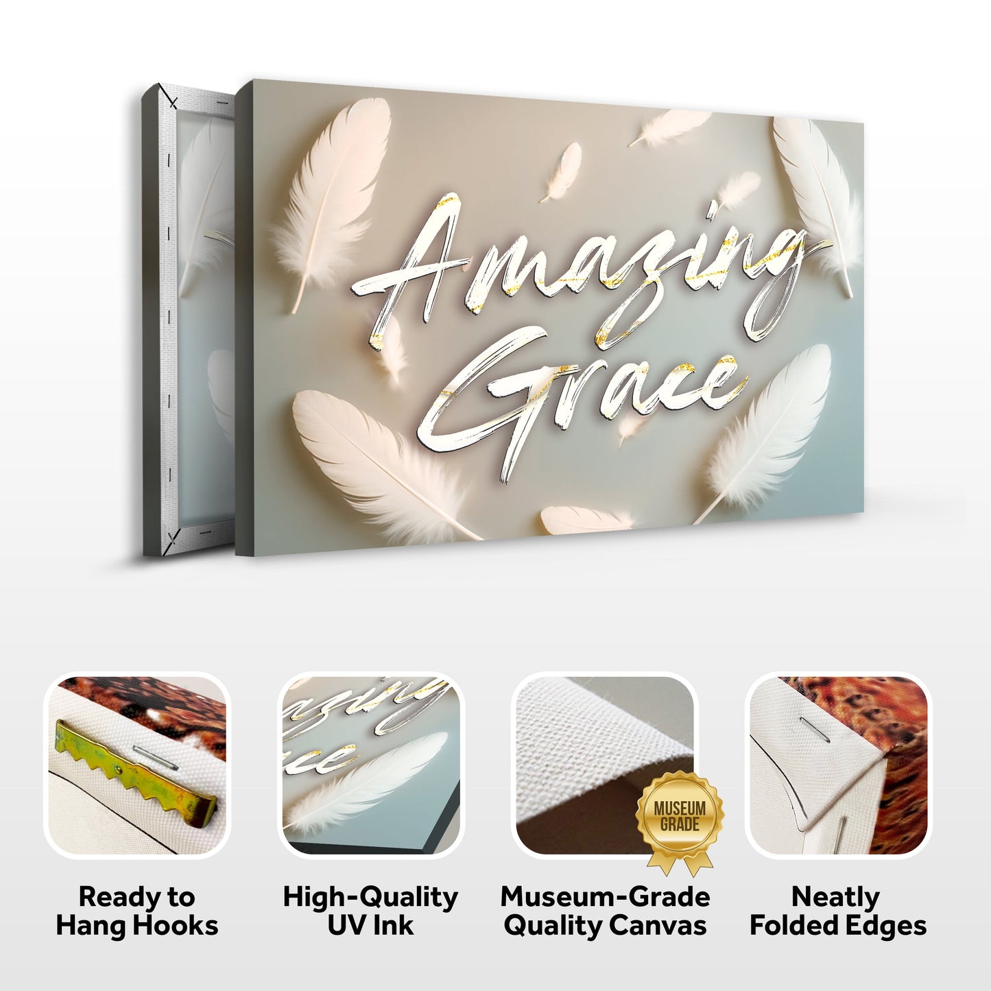 Amazing Grace Faith Canvas Sign