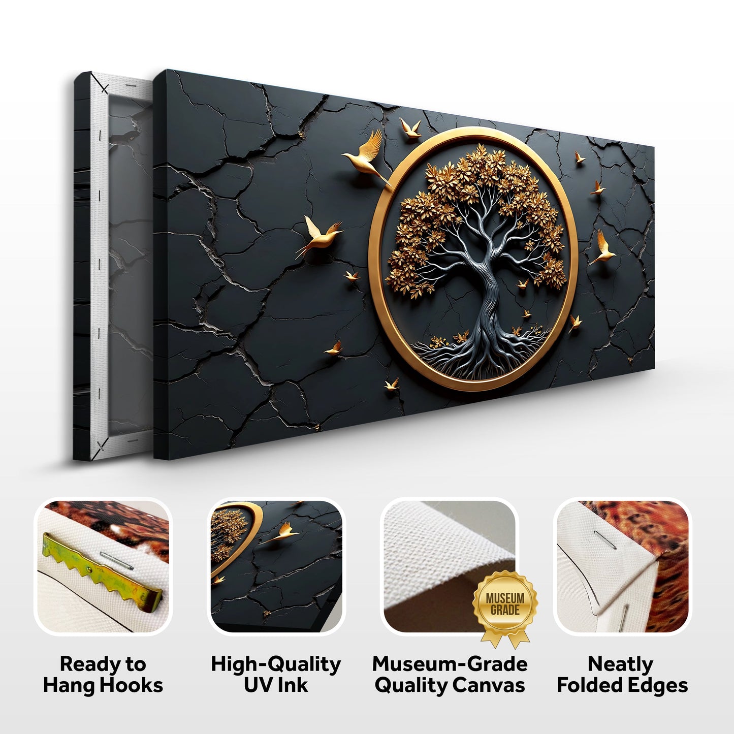 3D Celtic Tree of Life Canvas Wall Art IV-G