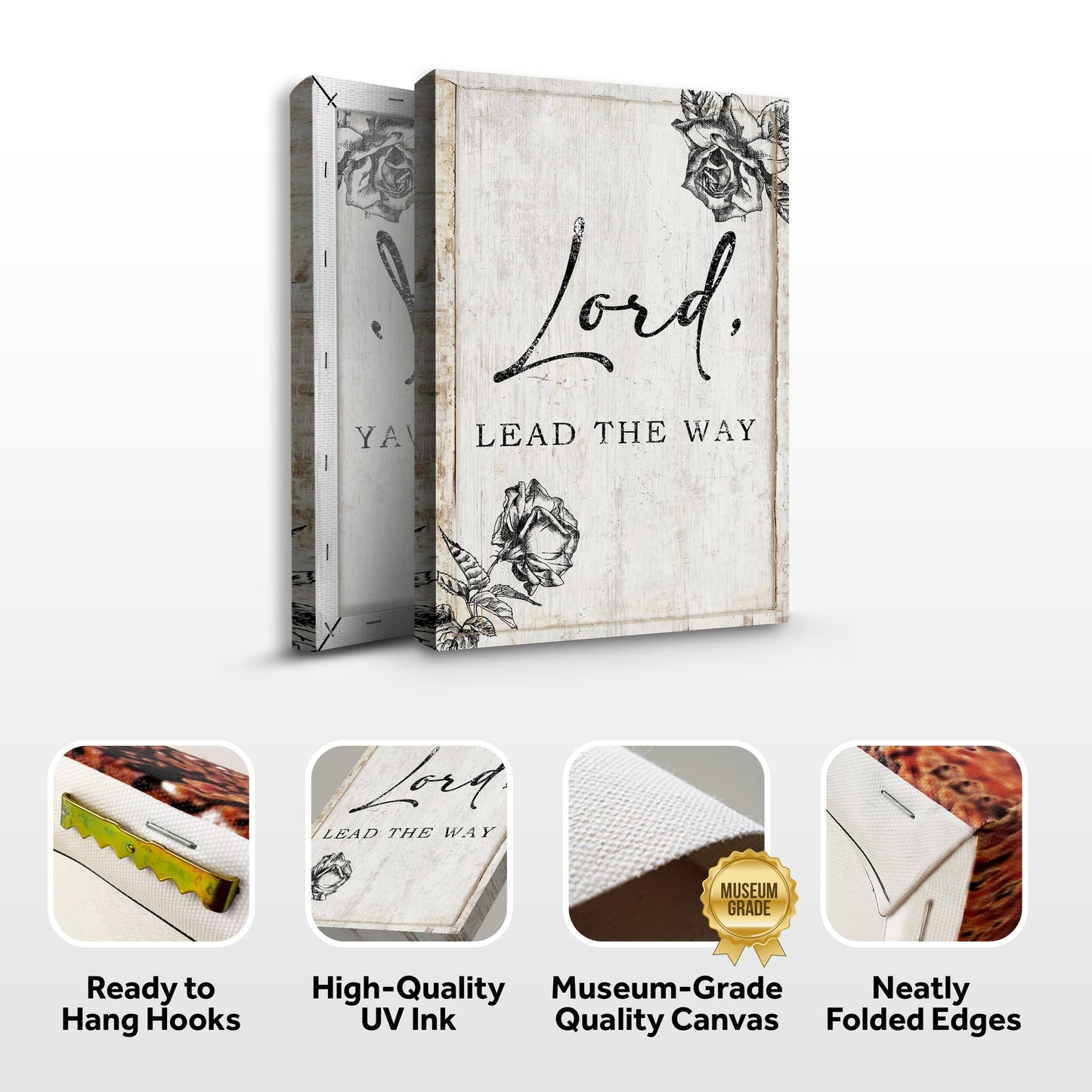 Lord Lead The Way Faith Canvas Sign