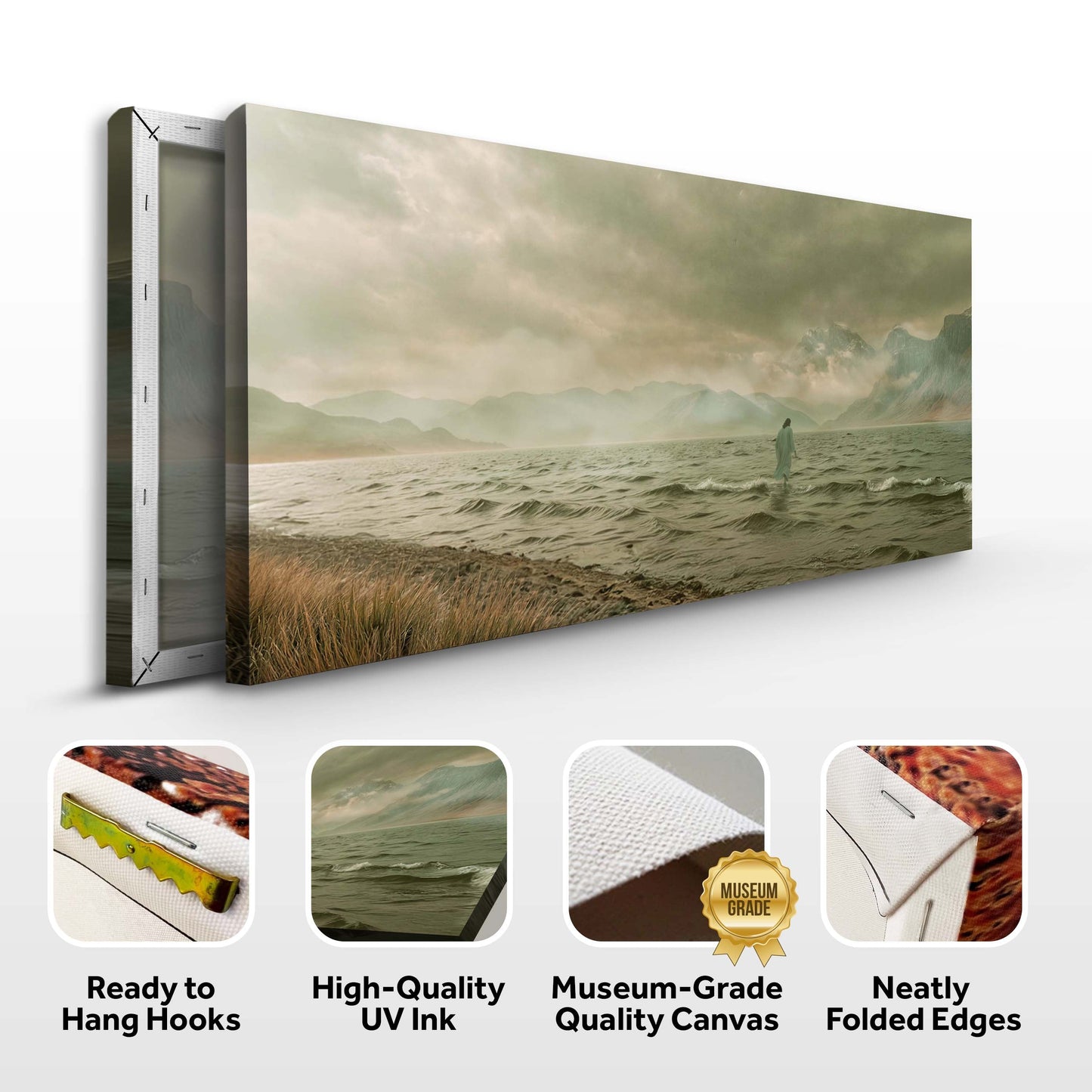Walking on Water Faith Canvas Wall Art