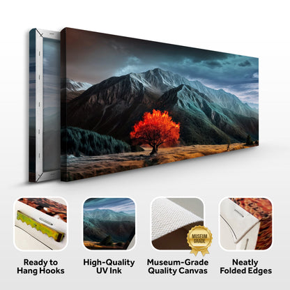 Burning Bush Biblical Canvas Wall Art Faith Decor