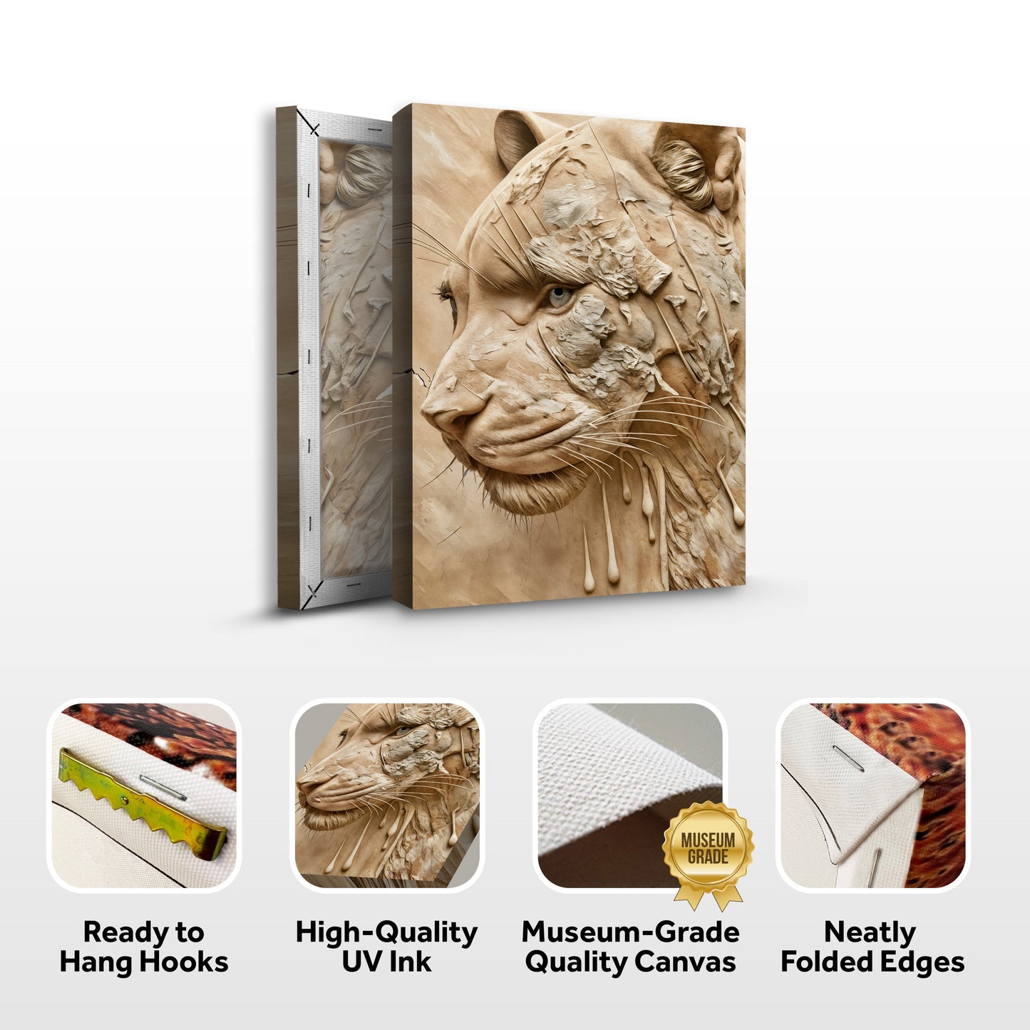 Earthen Predator Wildlife Canvas Wall Art