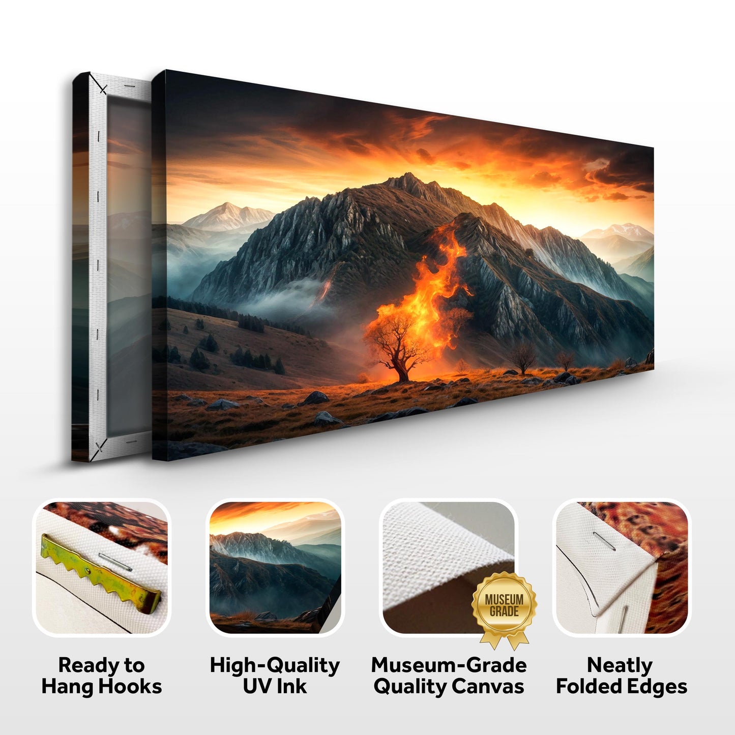 Burning Bush Faith Canvas Wall Art II