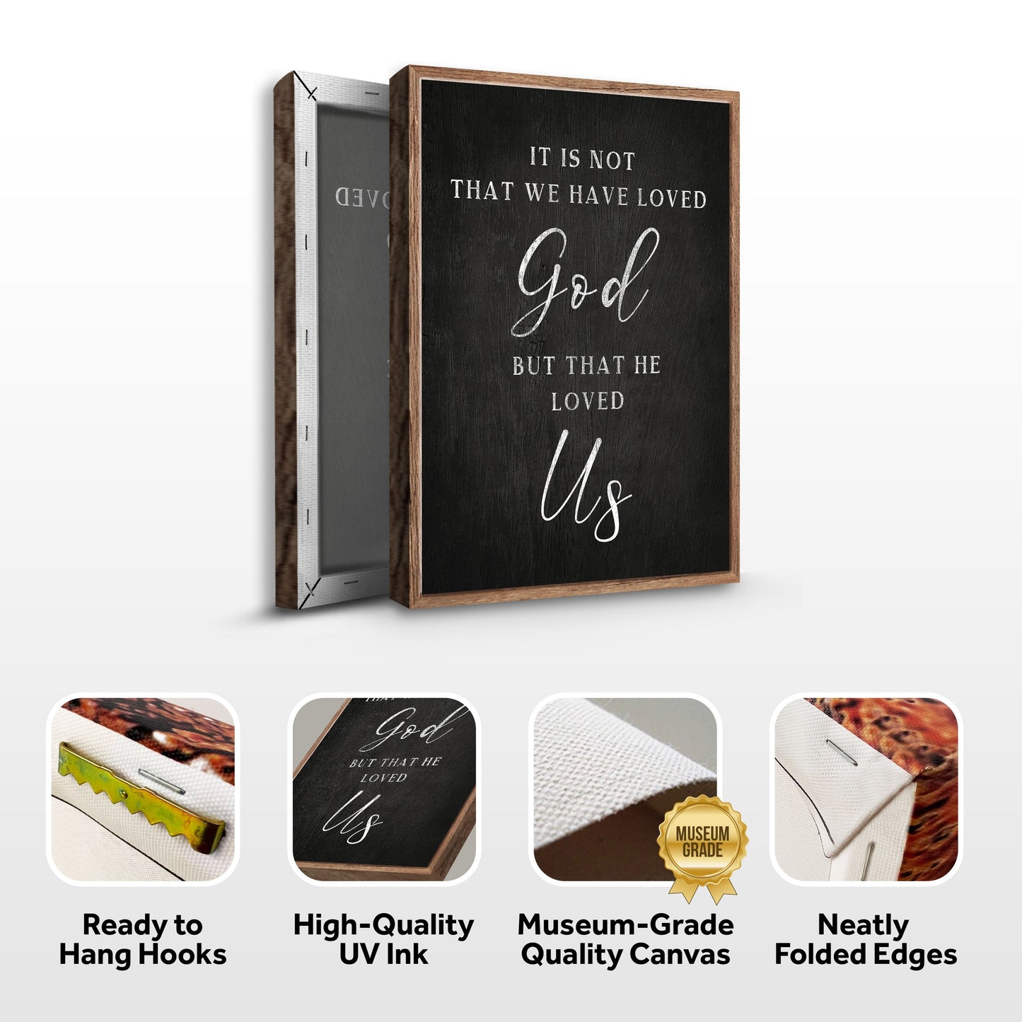 1 John 4:10 Faith Sign Canvas Wall Art II