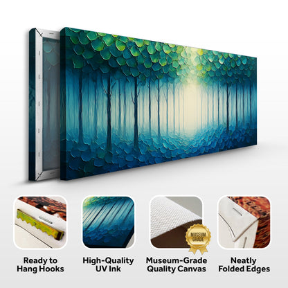 Forest Whispers Impasto Canvas Wall Art
