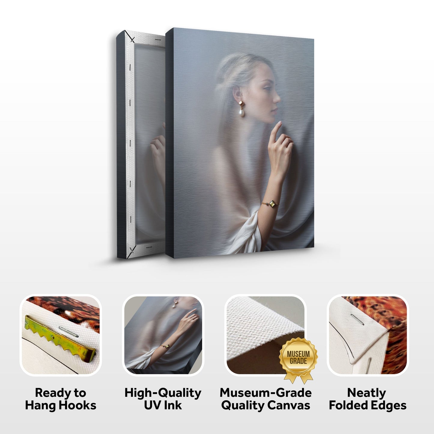 Behind The Curtain Abstract Canvas Wall Art