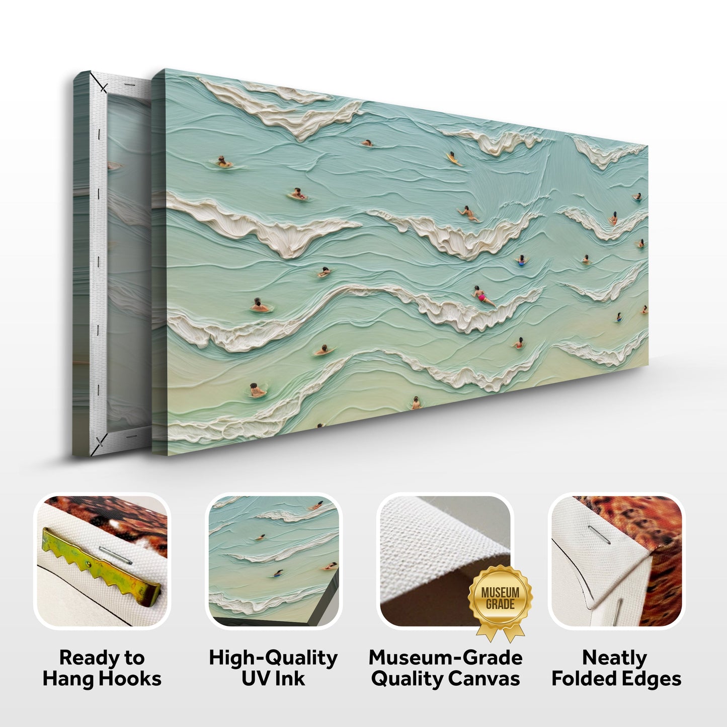 Beach Days Coastal Canvas Wall Art II