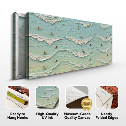 Beach Days Coastal Canvas Wall Art II