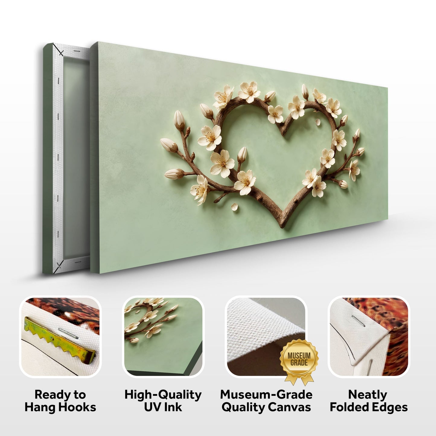 Harmony in Bloom Floral Canvas Wall Art