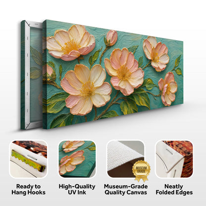 Blossoms Serenade Floral Canvas Wall Art