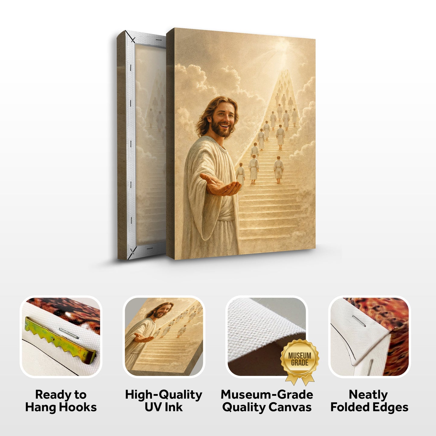 Stairway To Heaven Faith Canvas Wall Art