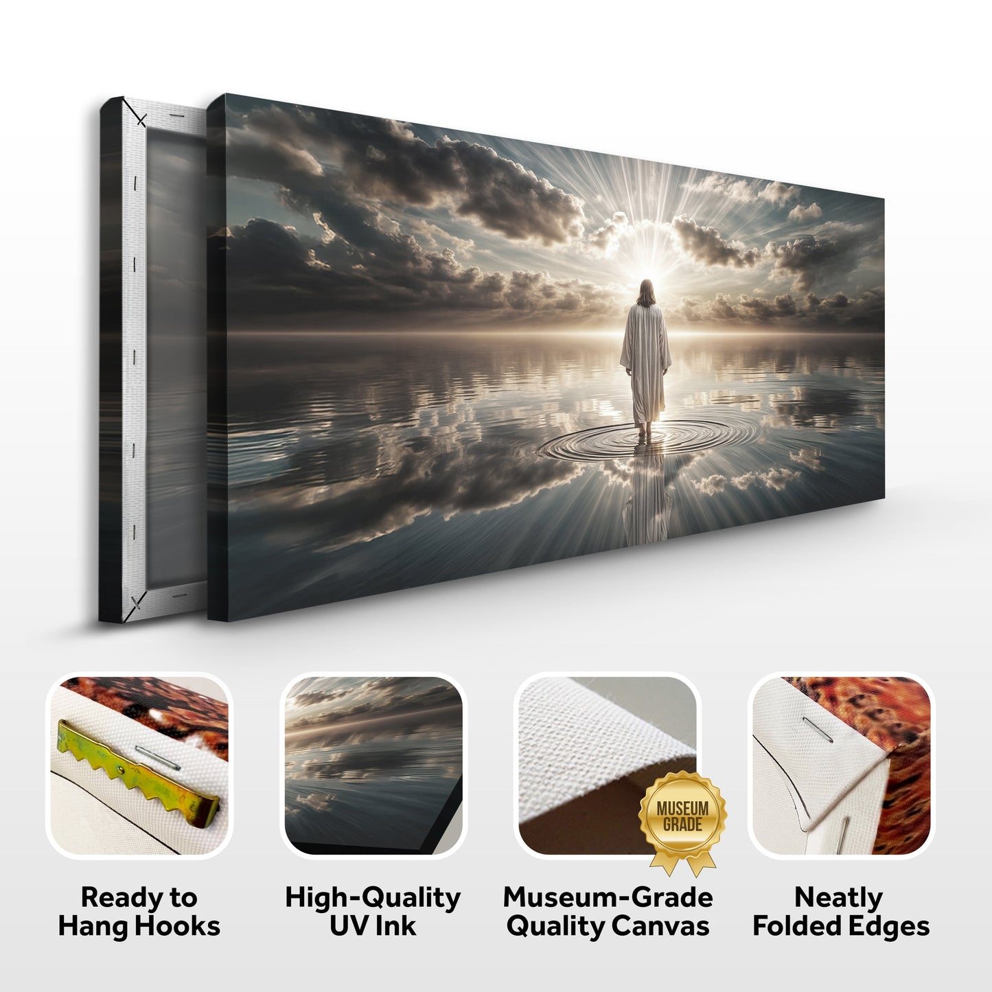 Walking on Water Faith Canvas Wall Art II