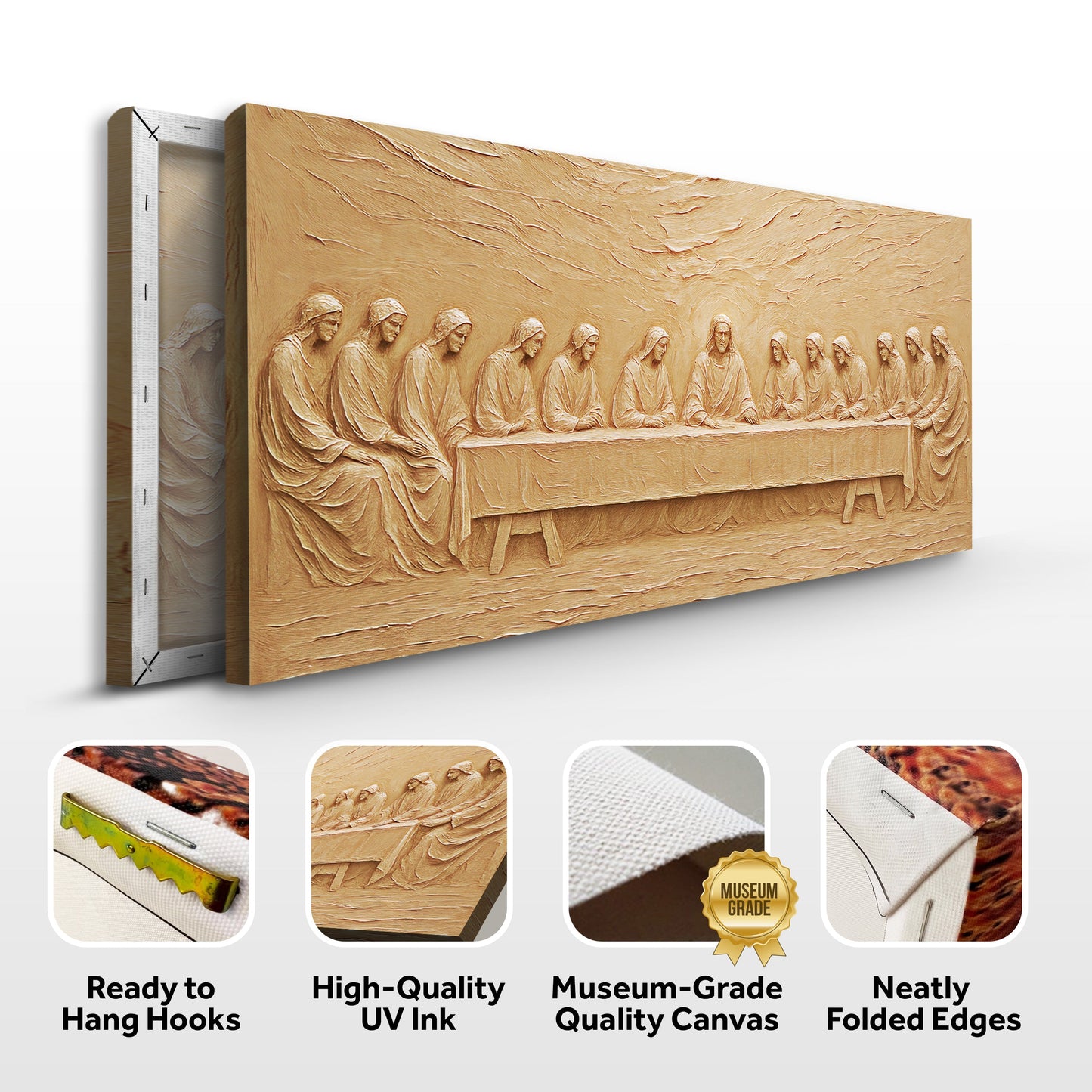 The Last Supper Minimalist Faith Canvas Wall Art