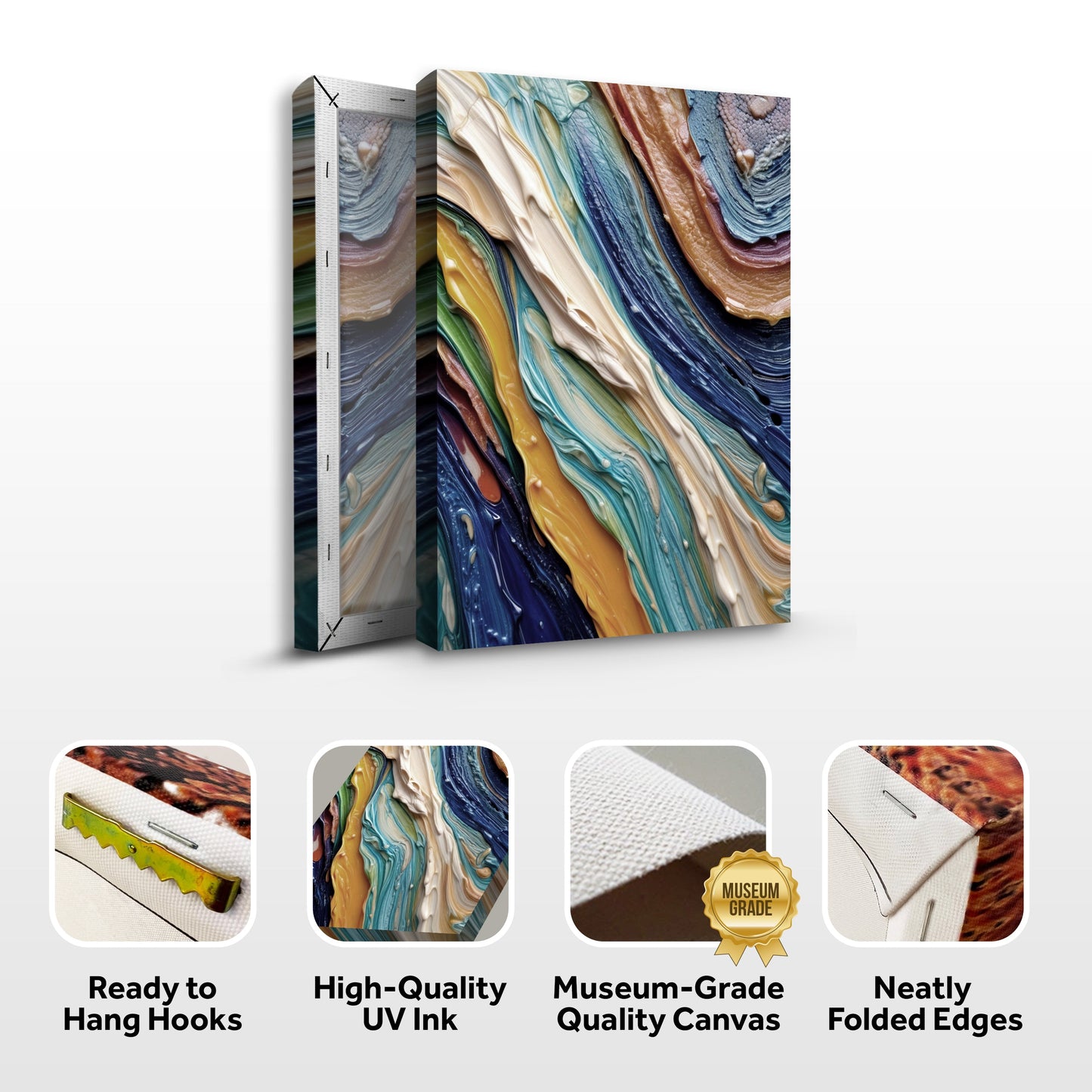 Ocean Waves Canvas Wall Art - Coastal Seascape