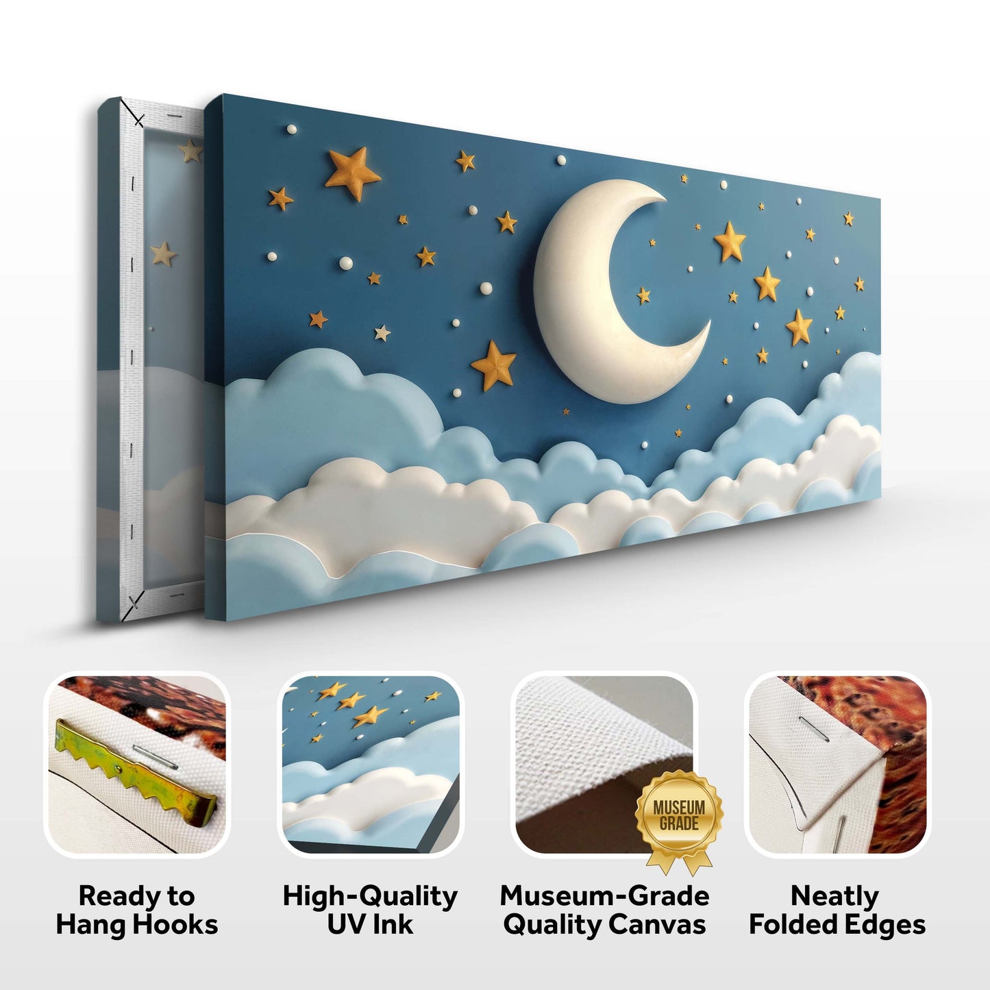 Celestial Serenade Space Canvas Wall Art