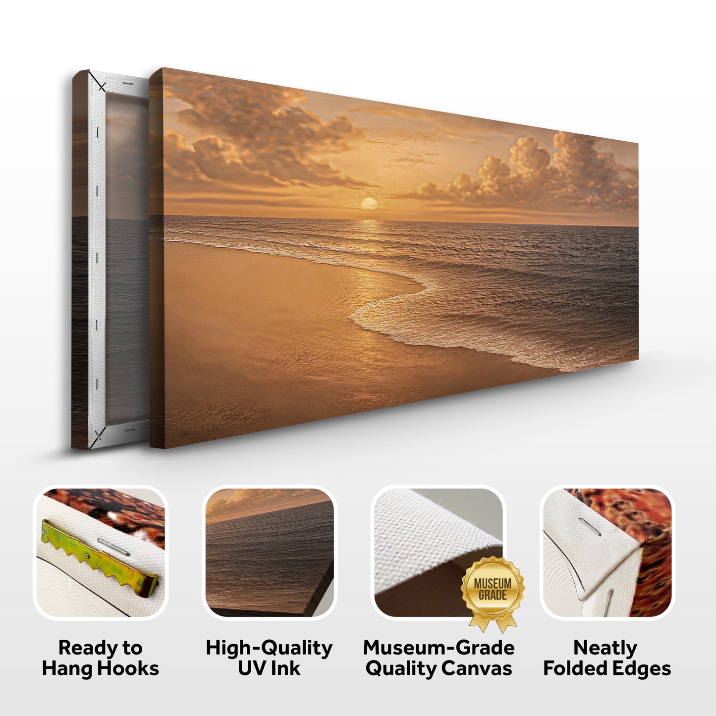 Beach Shoreline Coastal Canvas Wall Art