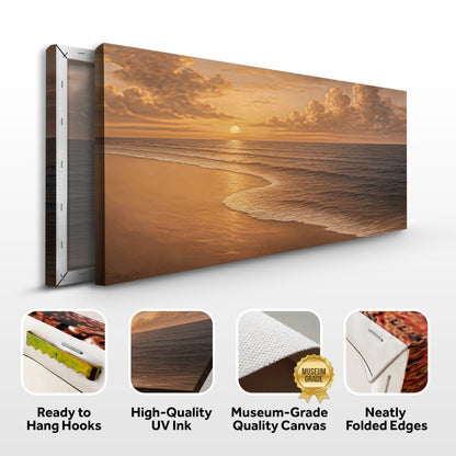 Beach Shoreline Coastal Canvas Wall Art