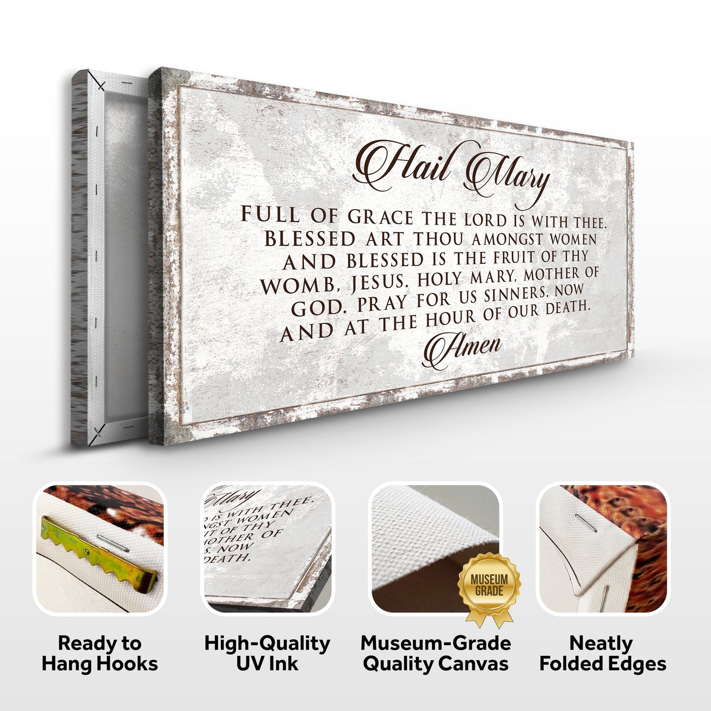 Hail Mary Faith Canvas Wall Art II