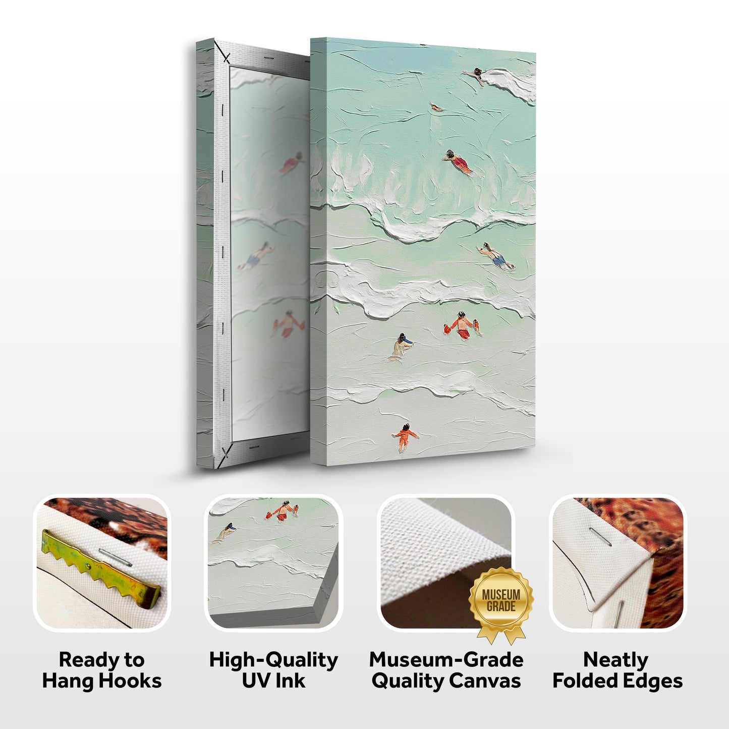 Beach Days Coastal Canvas Wall Art XXIII