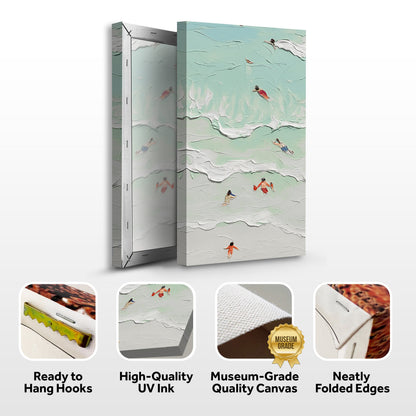 Beach Days Coastal Canvas Wall Art XXIII