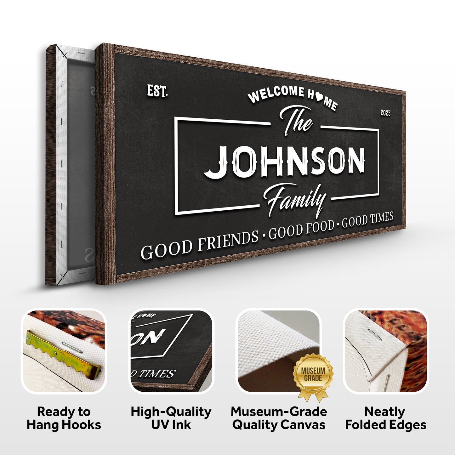 Welcome Home Canvas Wall Sign