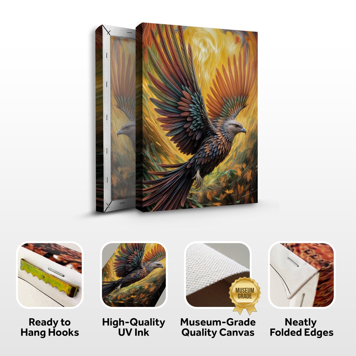 Flight of Fancy Bird Canvas Wall Art