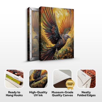 Flight of Fancy Bird Canvas Wall Art