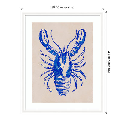 Framed Art Lobster by Nikita Jariwala