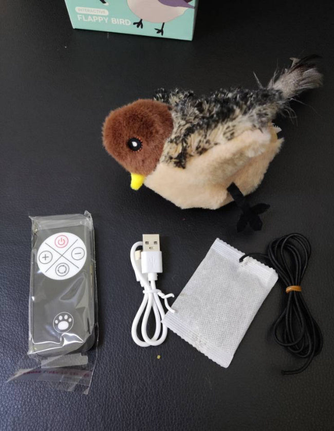 Flappy Feather Friend - The Ultimate Cat Entertainment Bird Toy