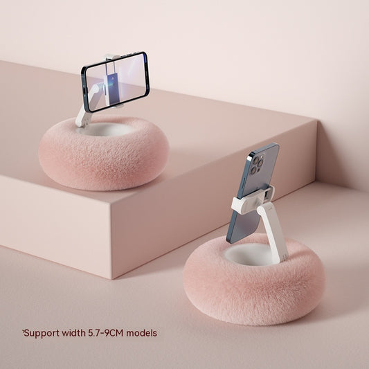 Fuzzy Bowl Phone & Tablet Holder – The Ultimate Hands-Free Comfort Stand!