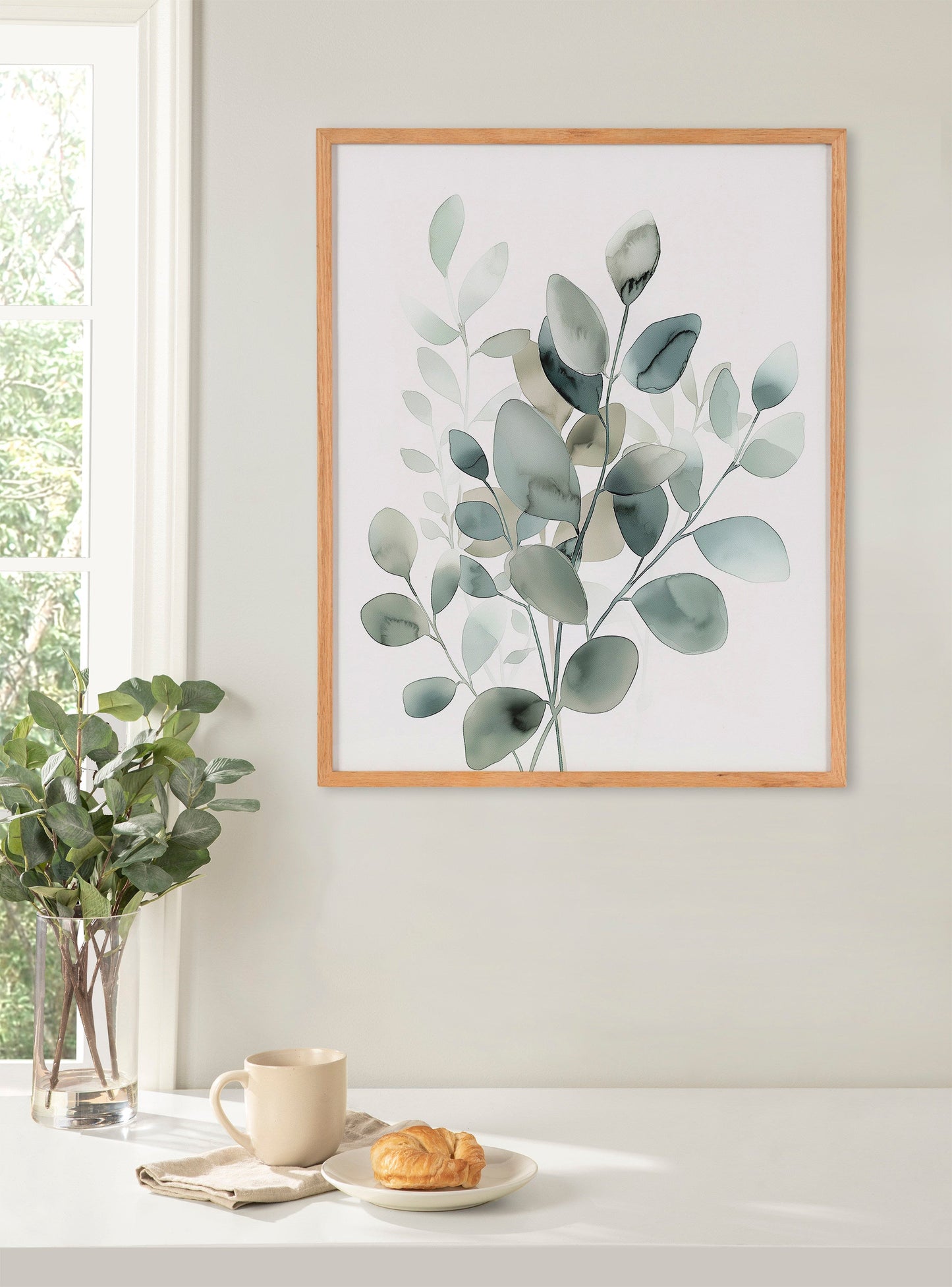 Eucalyptus Watercolor Botanical Framed Wall Art