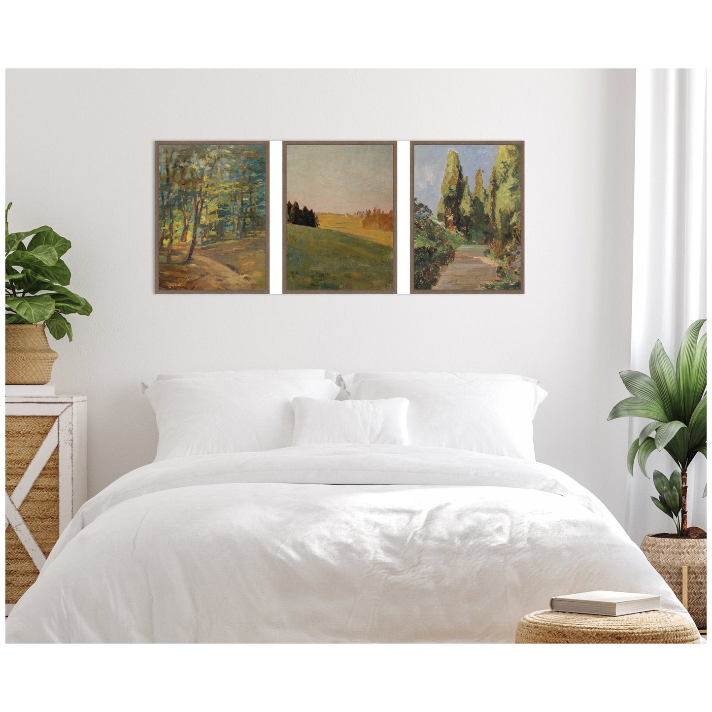 Forest Interior 3-Piece Framed Canvas Wall Art Set